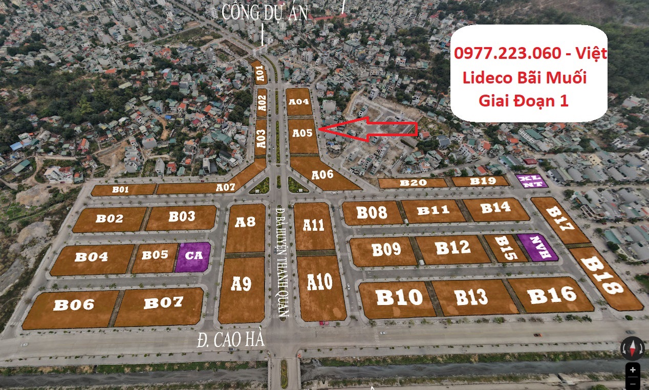 Bán Lô A5-13 KĐT Lideco Bãi Muối,P.Cao Thắng. DT:102.5m2,MT:6m Siêu Rẻ