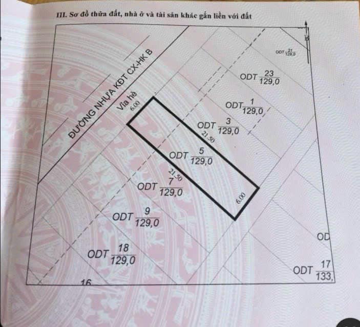 Bán Đất Khu TĐC Nguyễn Viết Xuân,P.Hà Khánh.DT:129m2,MT:6m