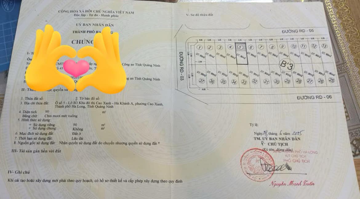Bán Lô B’3-5 Khu Rẻ Quạt,P.Yết Kiêu. DT:90m2,MT:6m.H:Tây Bắc !!!