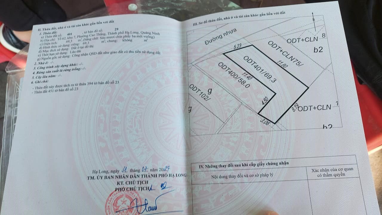 Bán 2 Ô Đất Ngõ 5 Bãi Muối,P.Cao Thắng. DT:58m2 và 69m2 !!!