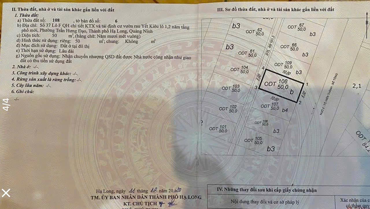 Bán đất chợ Loong Toong,gần Cơm Rang Quảng Đông. DT:50m2,MT:4.5m. !!!