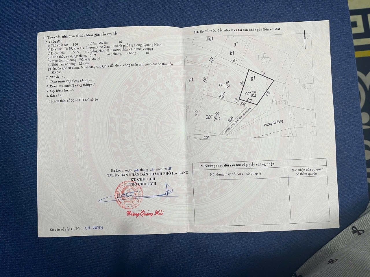 Bán 2 Ô Đất Ngõ 28 Cao Xanh,P.Cao Xanh. DT:50-55m2 Oto Đỗ Cửa !!!