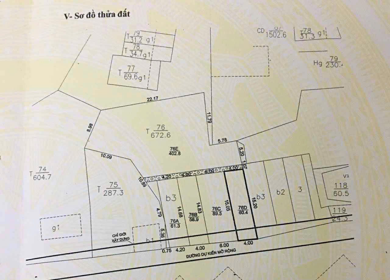 Bán Đất cạnh Trường Quang Trung Cột 5. DT:60m2,MT:4m Siêu Đẹp !!!