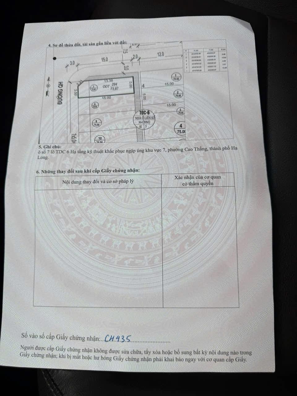 Bán Đất Ô Góc TĐC Khu 8 Cao Thắng,Hạ Long. DT :73.8m2,MT:5m !!!