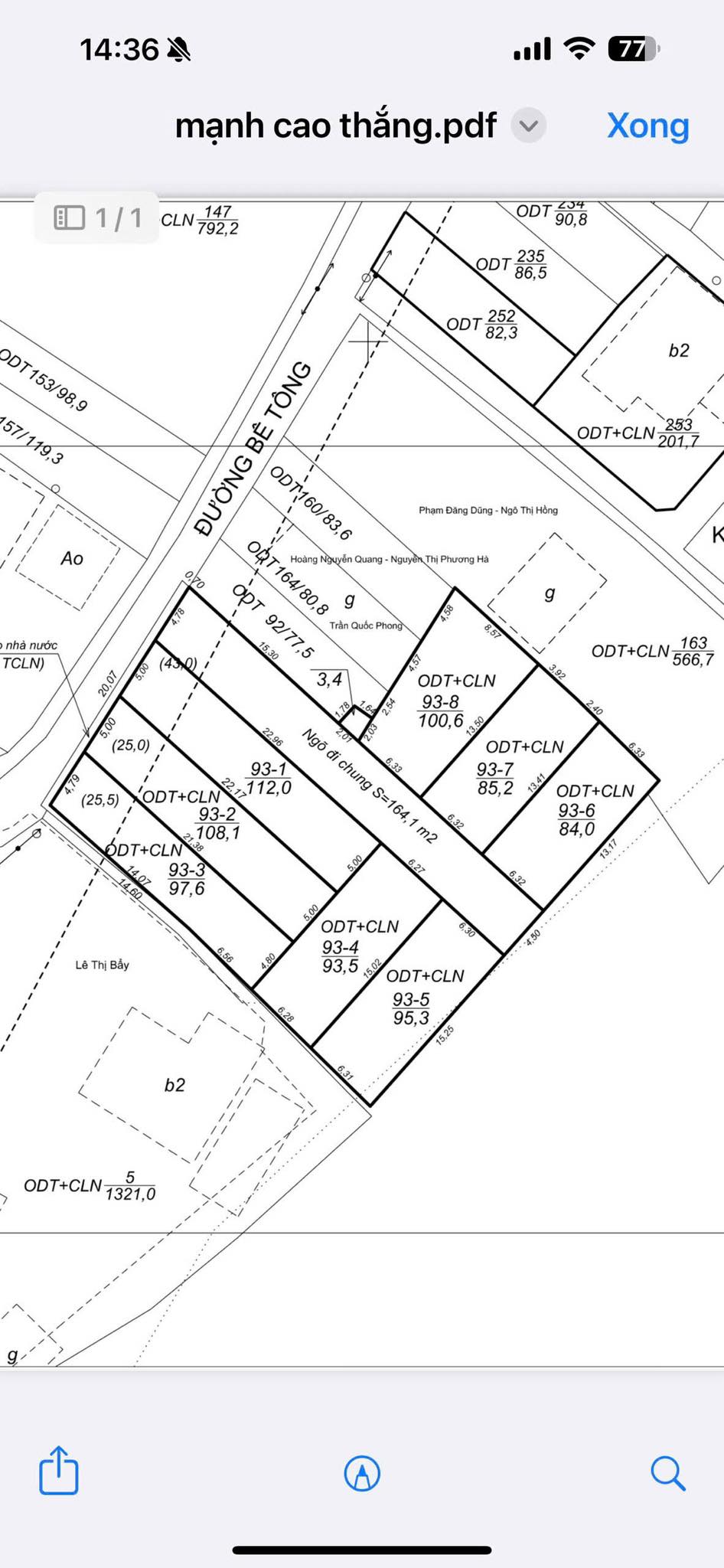 Bán Đất Ngõ 32 Bãi Muối,Oto Đỗ Cửa. DT:84m2,MT:6.32m !!!