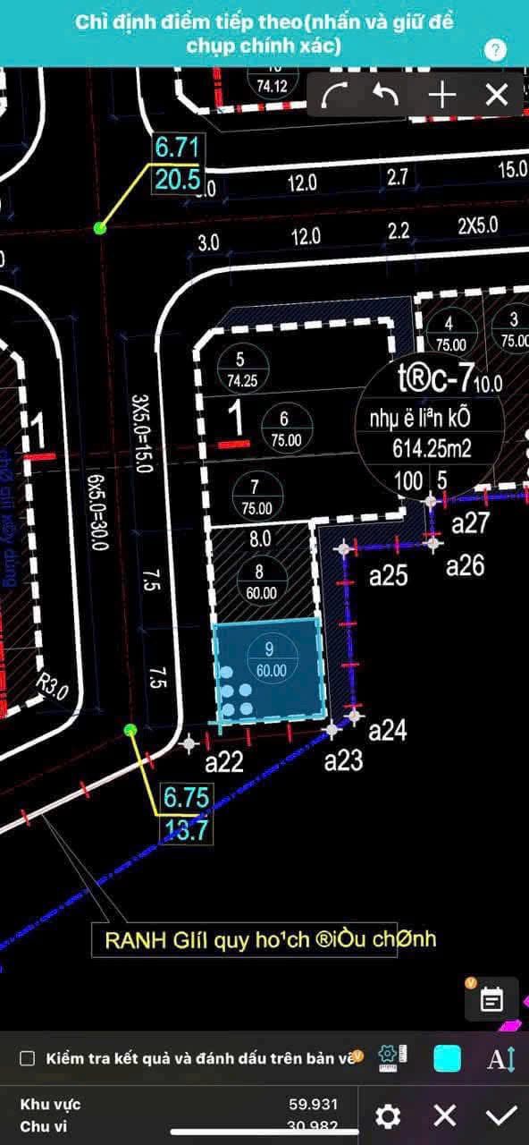 Bán Đất TĐC Khu 7 Cao Thắng. DT :60m2,MT:7.5m.H:Nam Giá Rẻ !!!